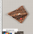 Terracotta fragment of a column-krater (bowl for mixing wine and water), Terracotta, Greek, Attic