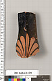 Terracotta fragment of a pelike (jar), Terracotta, Greek, Attic