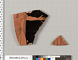 Terracotta fragments of a stamnos (jar), Terracotta, Greek, Attic
