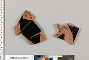Terracotta fragments of a stamnos (jar), Terracotta, Greek, Attic