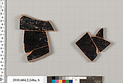Terracotta fragments of a stamnos (jar), Terracotta, Greek, Attic