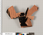 Terracotta fragment of a stamnos (jar), Terracotta, Greek, Attic