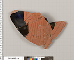 Terracotta fragment of a stamnos (jar), Terracotta, Greek, Attic