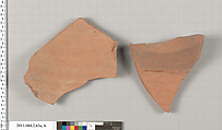 Terracotta fragments of a pot, Terracotta, Greek, Attic