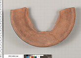 Terracotta fragment of an amphora (jar), Terracotta, Greek, Attic