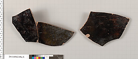 Terracotta fragments of an amphora (jar), Terracotta, Greek, Attic