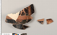 Terracotta fragments of a pelike (jar), Terracotta, Greek, Attic
