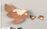 Terracotta fragments of a pelike (jar), Terracotta, Greek, Attic