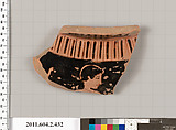 Terracotta fragment of a stamnos (jar)?, Terracotta, Greek, Attic