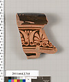Terracotta fragment of a calyx-krater (bowl for mixing wine and water), Terracotta, Greek, Attic