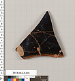 Terracotta fragment of a column-krater (bowl for mixing wine and water), Terracotta, Greek, Attic