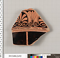 Terracotta fragment of a calyx-krater (bowl for mixing wine and water), Terracotta, Greek, Attic