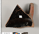 Terracotta fragment of a calyx-krater (bowl for mixing wine and water), Terracotta, Greek, Attic