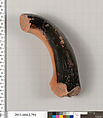 Terracotta fragment of a calyx-krater (bowl for mixing wine and water), Terracotta, Greek, Attic