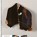 Terracotta fragment of a calyx-krater (bowl for mixing wine and water), Terracotta, Greek, Attic