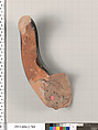 Terracotta fragment of a calyx-krater (bowl for mixing wine and water), Terracotta, Greek, Attic