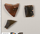 Terracotta fragments of column-kraters (bowls for mixing wine and water), Terracotta, Greek, Attic