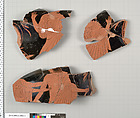 Terracotta fragments of a stamnos (jar), Terracotta, Greek, Attic