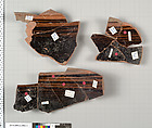 Terracotta fragments of a stamnos (jar), Terracotta, Greek, Attic