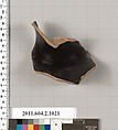 Terracotta fragment of an oinochoe (jug), Terracotta, Greek, Attic