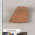 Terracotta fragment of a bell-krater (bowl for mixing wine and water), Terracotta, Greek, Attic