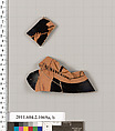 Terracotta fragments of a mug, oinochoe, shape 8, Terracotta, Greek, Attic