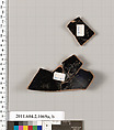 Terracotta fragments of a mug, oinochoe, shape 8, Terracotta, Greek, Attic