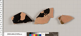 Terracotta fragments of bell-kraters (bowls for mixing wine and water)?, Terracotta, Greek, Attic