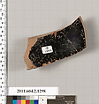 Terracotta fragment of a skyphos (deep drinking cup), Terracotta, Greek, Attic