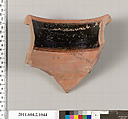 Terracotta fragment of a pelike (jar), Terracotta, Greek, Attic