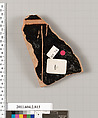 Terracotta fragment of a bell-krater (bowl for mixing wine and water), Terracotta, Greek, Attic