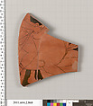 Terracotta fragment of a bell-krater (bowl for mixing wine and water), Terracotta, Greek, Attic