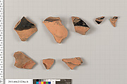 Terracotta fragments from a plastic vase, Terracotta, Greek, Attic