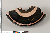 Terracotta fragment of a bell-krater (bowl for mixing wine and water), Terracotta, Greek, Attic