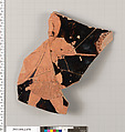 Terracotta fragment of a bell-krater (bowl for mixing wine and water), Terracotta, Greek, Attic