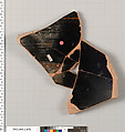 Terracotta fragment of a bell-krater (bowl for mixing wine and water), Terracotta, Greek, Attic