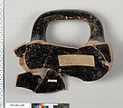 Terracotta fragment of a bell-krater (bowl for mixing wine and water), Terracotta, Greek, Attic