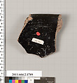 Terracotta rim fragment of a skyphos (deep drinking cup), Terracotta, Greek, Attic