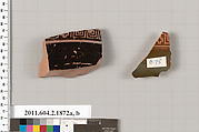 Terracotta fragments of skyphoi (deep drinking cups), Terracotta, Greek, Attic