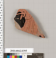 Terracotta fragment of a skyphos (deep drinking cup)?, Terracotta, Greek, Attic