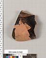 Terracotta fragment of a Nolan neck-amphora (jar)?, Terracotta, Greek, Attic