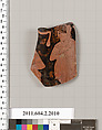 Terracotta fragment of a squat lekythos (oil flask)?, Terracotta, Greek, Attic