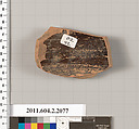 Terracotta fragment of an oinochoe: chous (jug), Terracotta, Greek, Attic