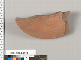 Terracotta fragment of a Nolan neck-amphora (jar), Terracotta, Greek, Attic