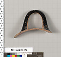 Terracotta rim fragment of a skyphos (deep drinking cup), Terracotta, Greek, Attic