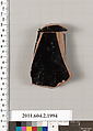 Terracotta fragment of a pelike (jar)?, Terracotta, Greek, Attic