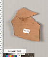 Terracotta fragment of an amphora (jar), Terracotta, Greek, Attic