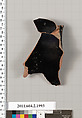 Terracotta fragment of a pelike (jar)?, Terracotta, Greek, Attic