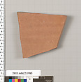 Terracotta fragment of an amphora (jar), Terracotta, Greek, Attic