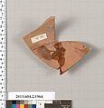 Terracotta fragment of a Nolan neck-amphora (jar), Terracotta, Greek, Attic